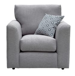 HOME Cora Fabric Chair - Silver